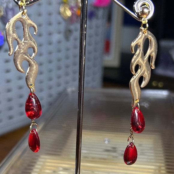 3/$25 Fire Dangle Earrings - Picture 5 of 6